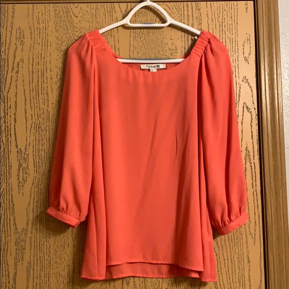 Coral Blouse